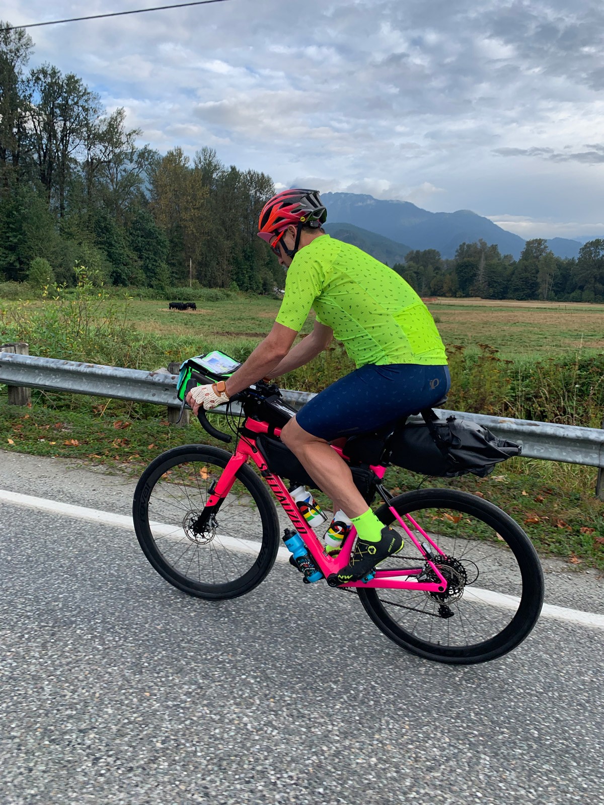 Rob Lea biking across America.